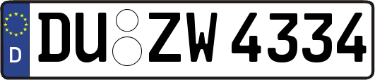 DU-ZW4334
