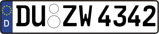 DU-ZW4342