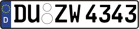 DU-ZW4343