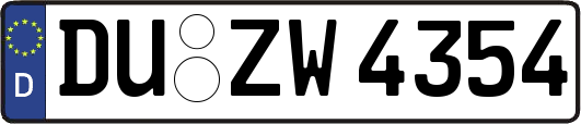 DU-ZW4354