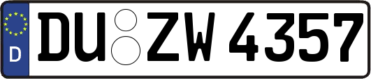 DU-ZW4357
