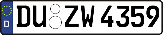 DU-ZW4359