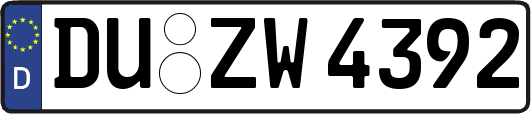 DU-ZW4392