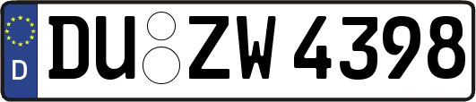 DU-ZW4398