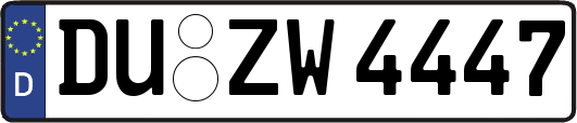 DU-ZW4447