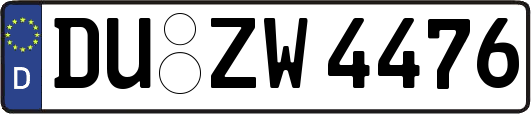 DU-ZW4476