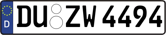 DU-ZW4494