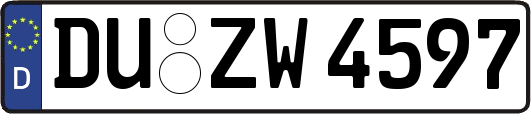 DU-ZW4597