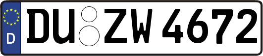 DU-ZW4672
