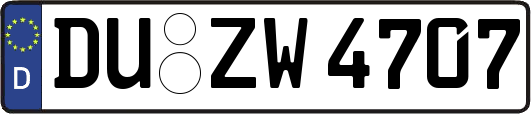 DU-ZW4707