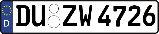 DU-ZW4726