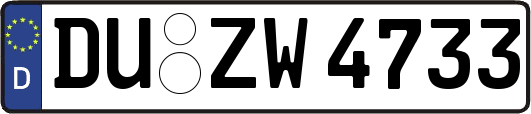 DU-ZW4733