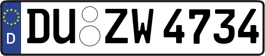 DU-ZW4734