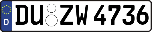 DU-ZW4736