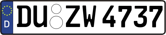 DU-ZW4737
