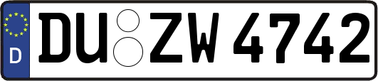 DU-ZW4742