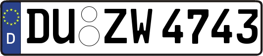 DU-ZW4743