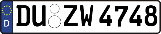 DU-ZW4748