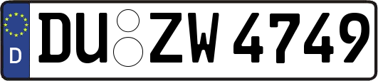 DU-ZW4749