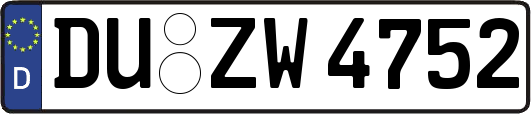 DU-ZW4752