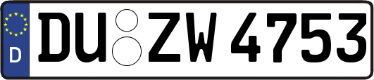 DU-ZW4753