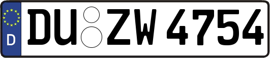 DU-ZW4754