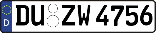 DU-ZW4756