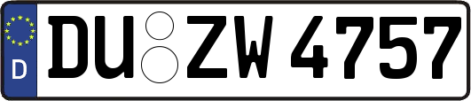 DU-ZW4757