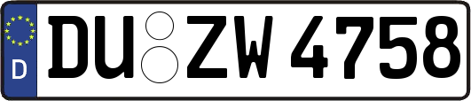 DU-ZW4758