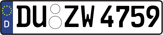 DU-ZW4759