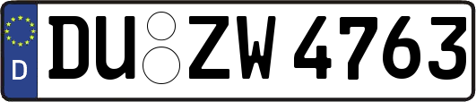 DU-ZW4763