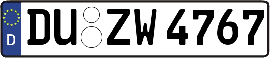 DU-ZW4767