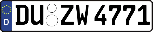 DU-ZW4771
