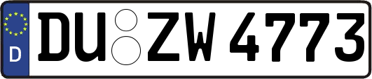 DU-ZW4773