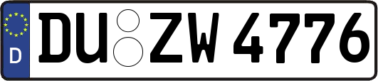 DU-ZW4776