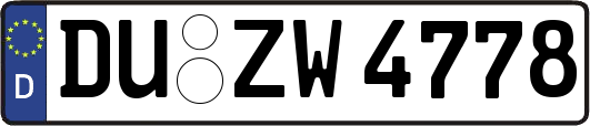 DU-ZW4778