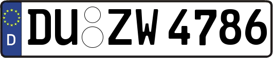DU-ZW4786
