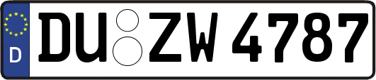 DU-ZW4787