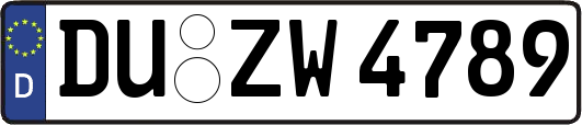 DU-ZW4789