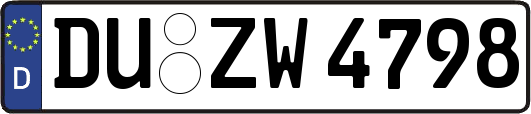 DU-ZW4798