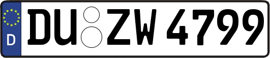 DU-ZW4799