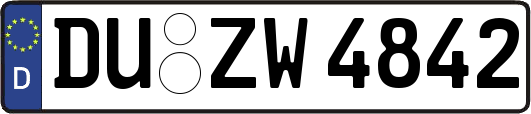 DU-ZW4842