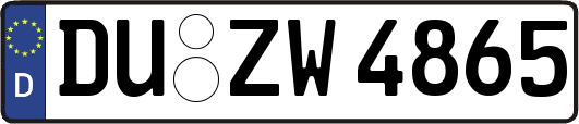 DU-ZW4865