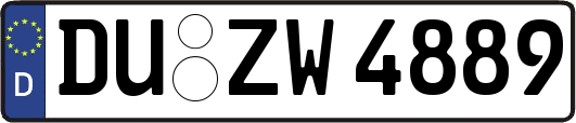 DU-ZW4889