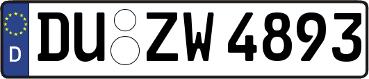 DU-ZW4893