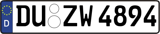 DU-ZW4894