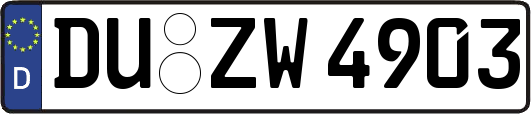 DU-ZW4903