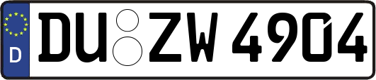 DU-ZW4904