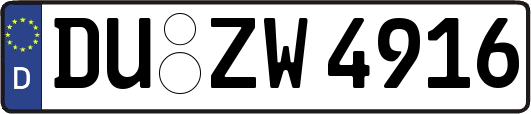 DU-ZW4916