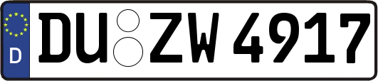 DU-ZW4917